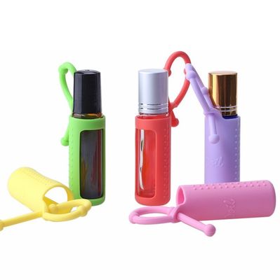 10ml 5ml Silica Gel Ball Bottle 15ml Portable Cord Mounted Refined Oil Bottle Protective Silicone Cover For Bottle