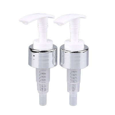 Silver White Luxury 24/410 24/415 28/410 Liquid Soap Plastic Aluminum Cream Lotion Pump For Bottles
