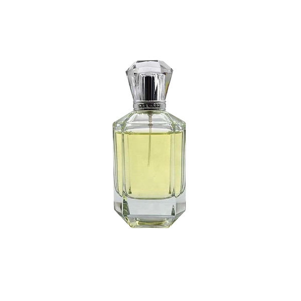 Aluminium Cap Antique Clear Glass Perfume Bottles 100ml With Atomizer