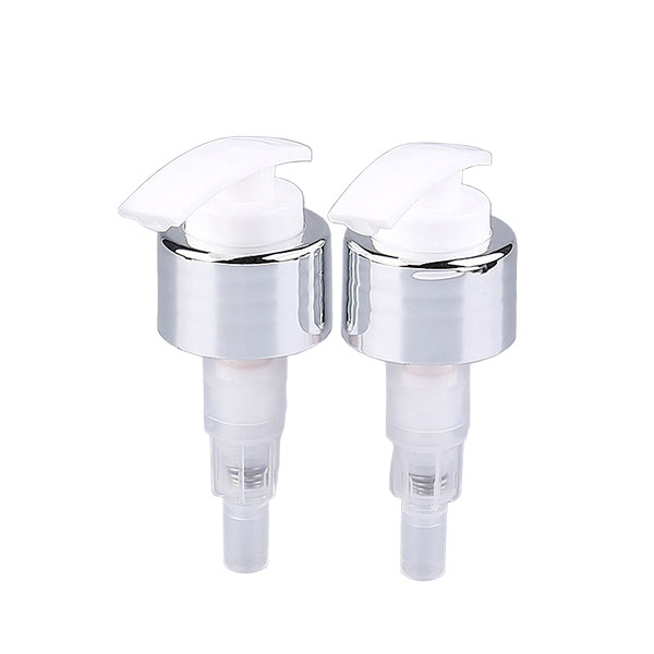 Silver White Luxury 24/410 24/415 28/410 Liquid Soap Plastic Aluminum Cream Lotion Pump For Bottles